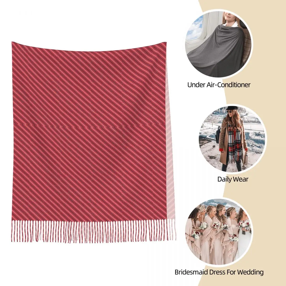 Sou Hiyori Shin Tsukimi YTTD Shawls Wraps for Women Winter Warm Large Soft Scarf Pashminas Shawl Scarves 4
