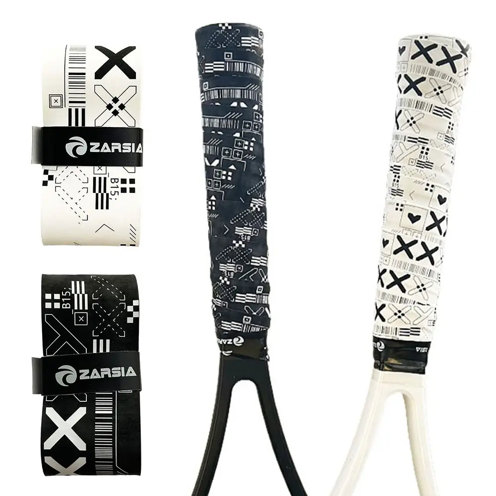 Racket Grips Black White Badminton Racket Overgrips Soft Matte Self-adhesive Non-Slip Grip Tape Shock Absorption Fishing Rod Over Grips