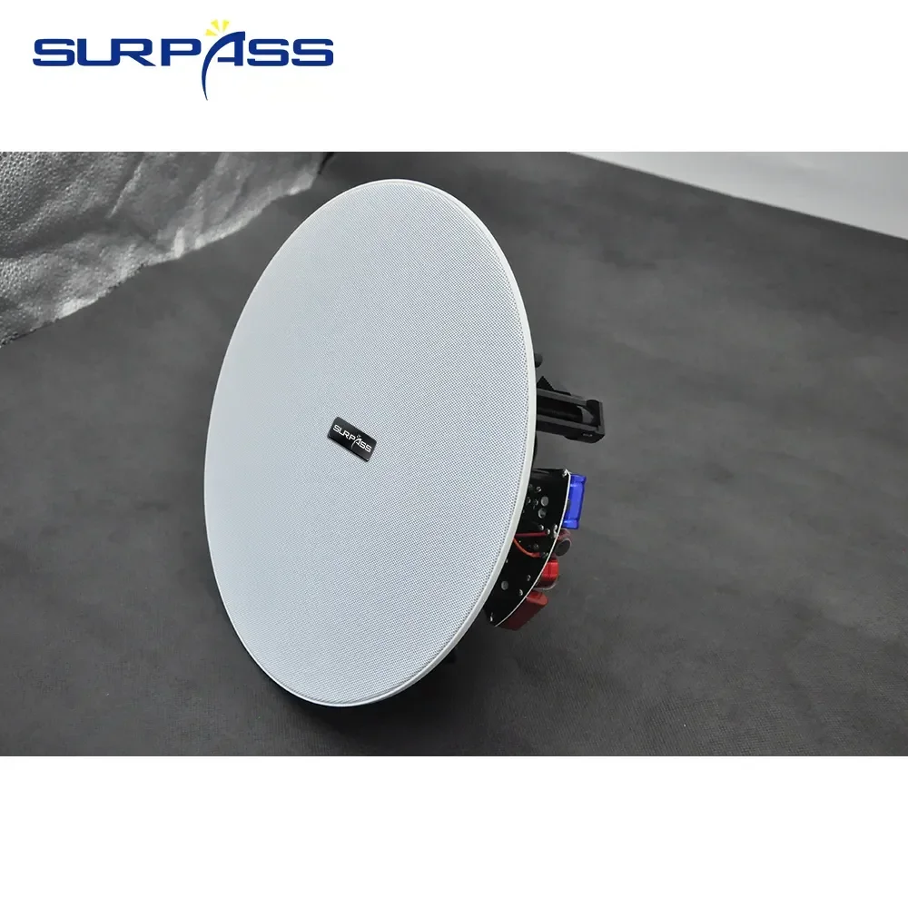 50W 8-inch CeilingSpeaker Audience Home Audio System Ceiling Wall Speaker Flush Mount PassiveRoof Speakers For Home Hotel Studio