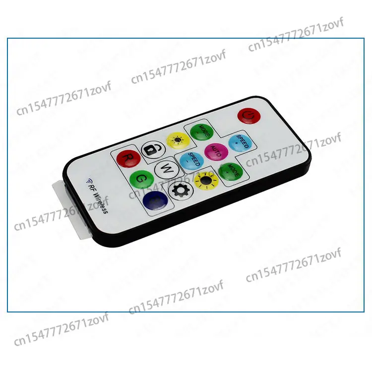 WS2811 컨트롤러 14키 무선 RF 리모컨 2812B 풀 컬러 조명(디머 포함) SP103E