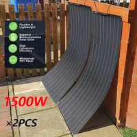 1500W 3000W panneau solaire 1000W solaire haute efficacité Portable batterie externe charge Flexible cellules solaires extérieures pour le Camping à la maison 1