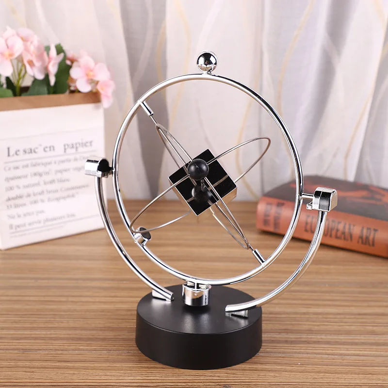 Newton Pendulum Ball Balance Ball Rotating Perpetual Motion Physical Science Pendulum Toy Physics Tumbler Craft Home Decortion