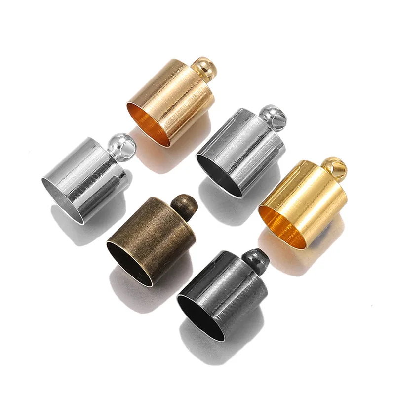 

Обжим для кожаного шнура с кисточкой, 3-12 мм, медные бусины, концевые головки для изготовления ювелирных изделий своими руками