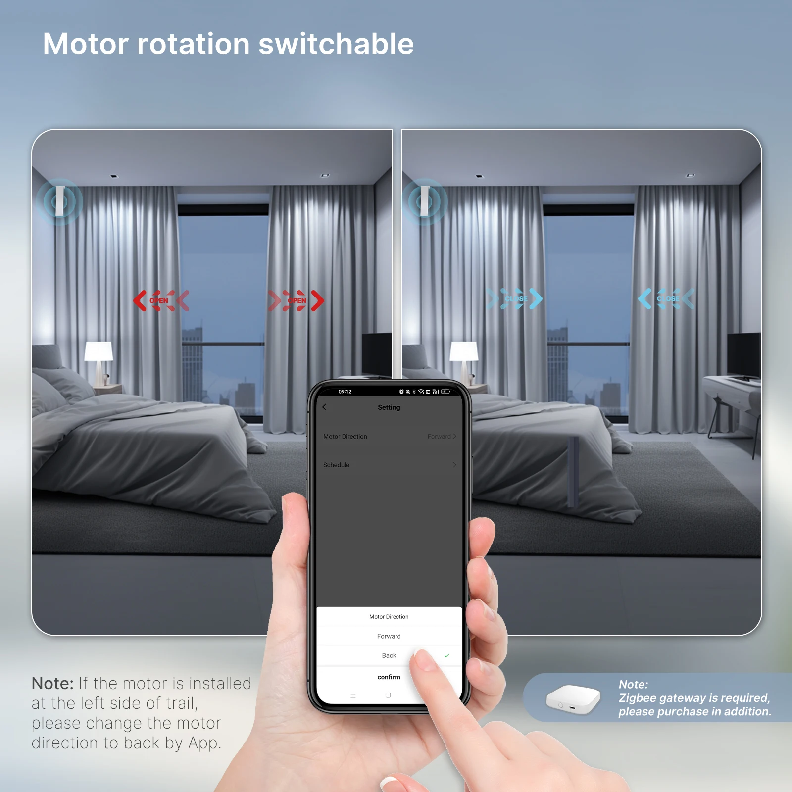 Super Silencioso, WiF, Zigbee, Compatível com Alexa, Track