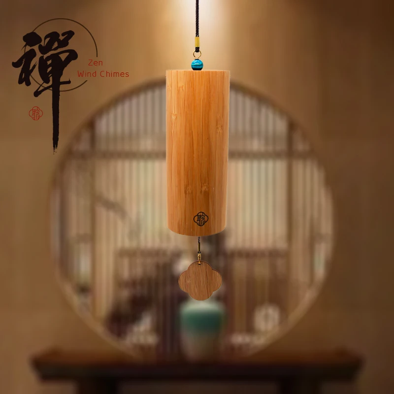 Bamboo Chord Wind Chimes Music Chimes Boho Windchime Outdoor Home Garden Decoration Yoga Meditation Music Physiothera bamboo wind chimes meditation chimes