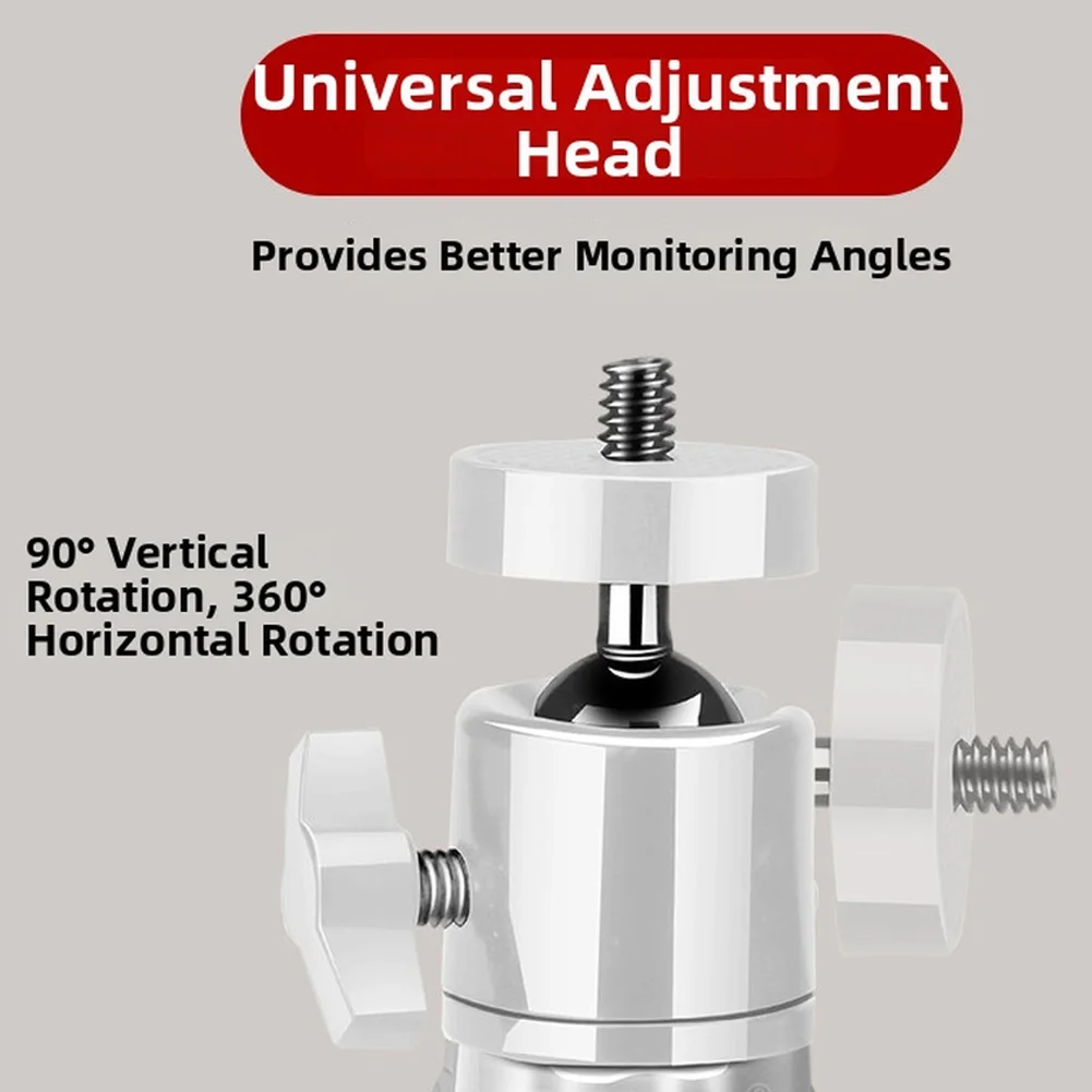 텔레스코픽 카메라 벽걸이 브래킷 보안 카메라용 드릴 설치 없이 설치 가능 클램프 범위 07.5cm 폭 호환 가능