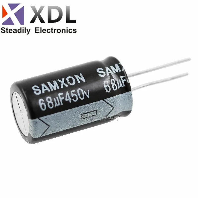 

5pcs 450V68UF 18*25MM 68UF 450V 18*25 new aluminum electrolytic capacitor