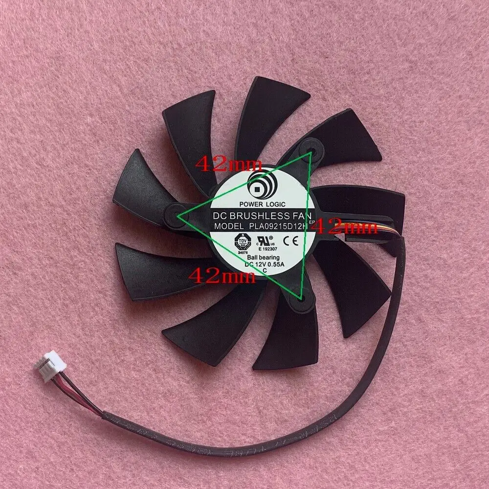 Ŀ÷ HD7800 HD7850 HD7870  4  Ŀ, R294 PLA09215D12H, ׷   ī ǳ ü, 42mm, 12V, 0.55A, 87mm