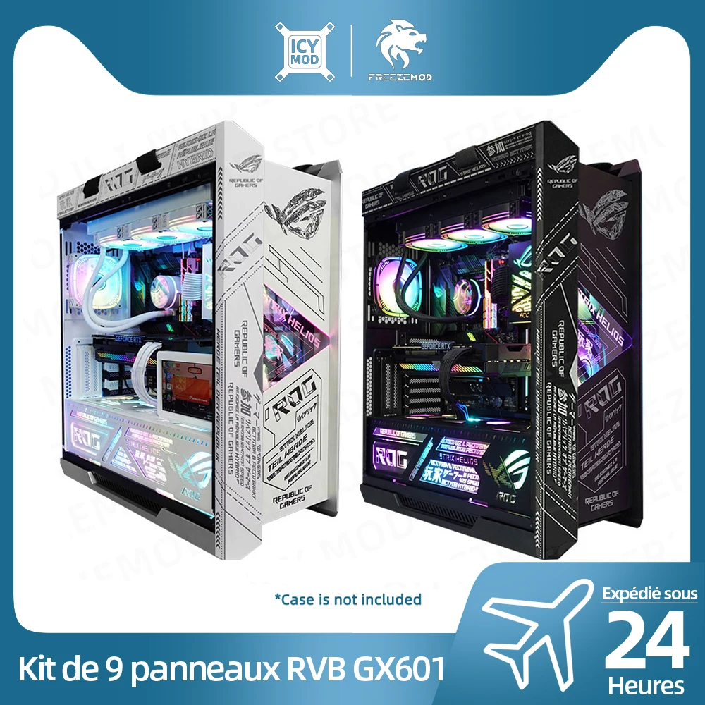 ROG Strix-Châssis ASUS GX601, panneau d'éclairage principal