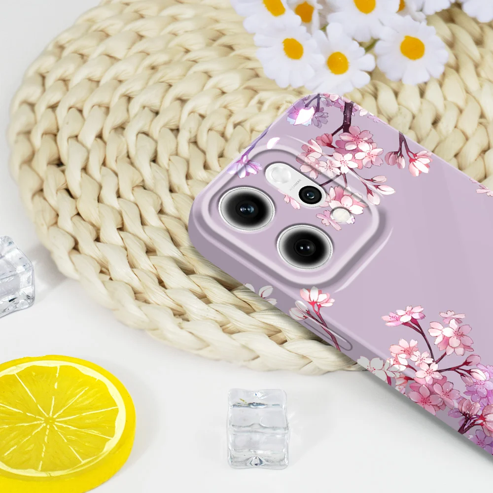 Floral Ripple Design Protective Phone Case - Durable Hard Cover