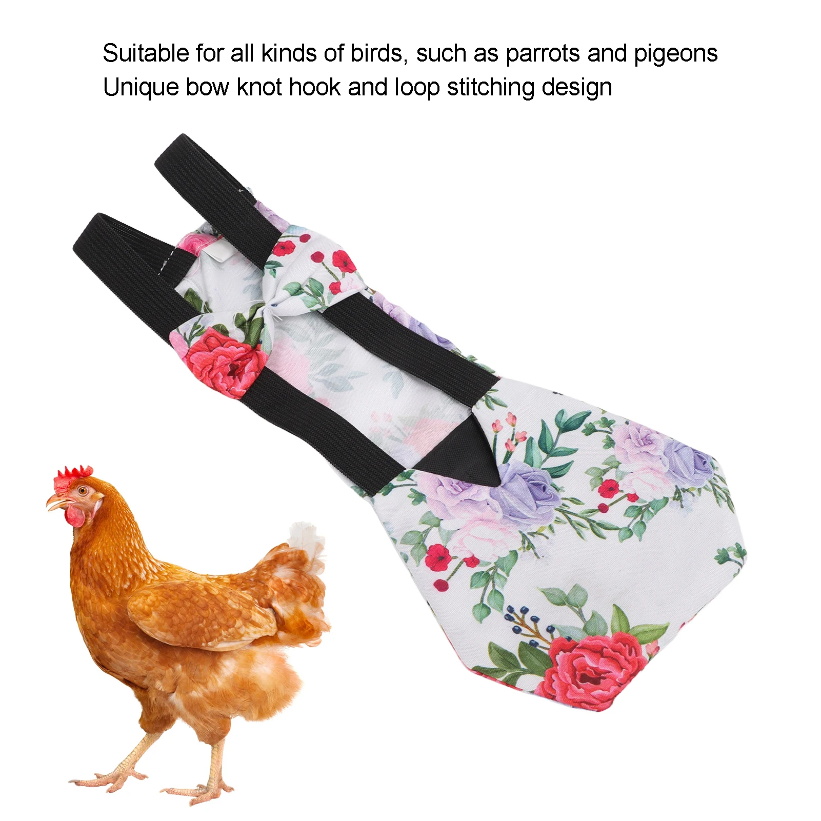 Goose Diapers Pet Chicken Diapers Pet Chicken Goose Duck Breathable Fabric Loose Tight Belt Design poultry cloth diapers