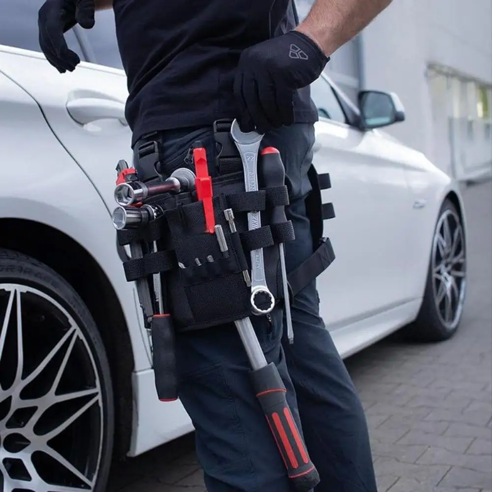 Repair Tool Bag Multi-Functional Oxford Cloth Auto Electrician Maintenance Tool Bag Wear-Resistant Leg Adjustable Tool Bag 2