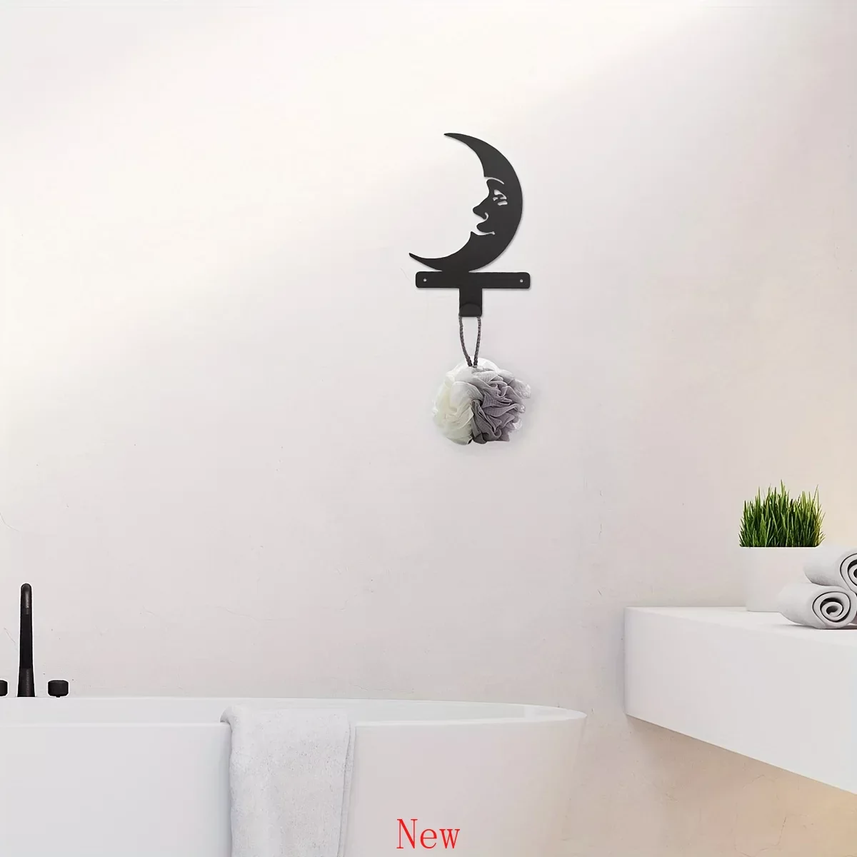 

Promotion CIFBUY Metal Moon Key Wall Hooks Household MultiPurpose Clothes Bag Key Hanger Aesthetic Room Decor Home Decor