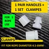 NO LOGO CC Spare Handle jump rope DIY part accessories 15cm length 1 pair handles with clamps 5mm 6mm suitable PVC speed rope 5