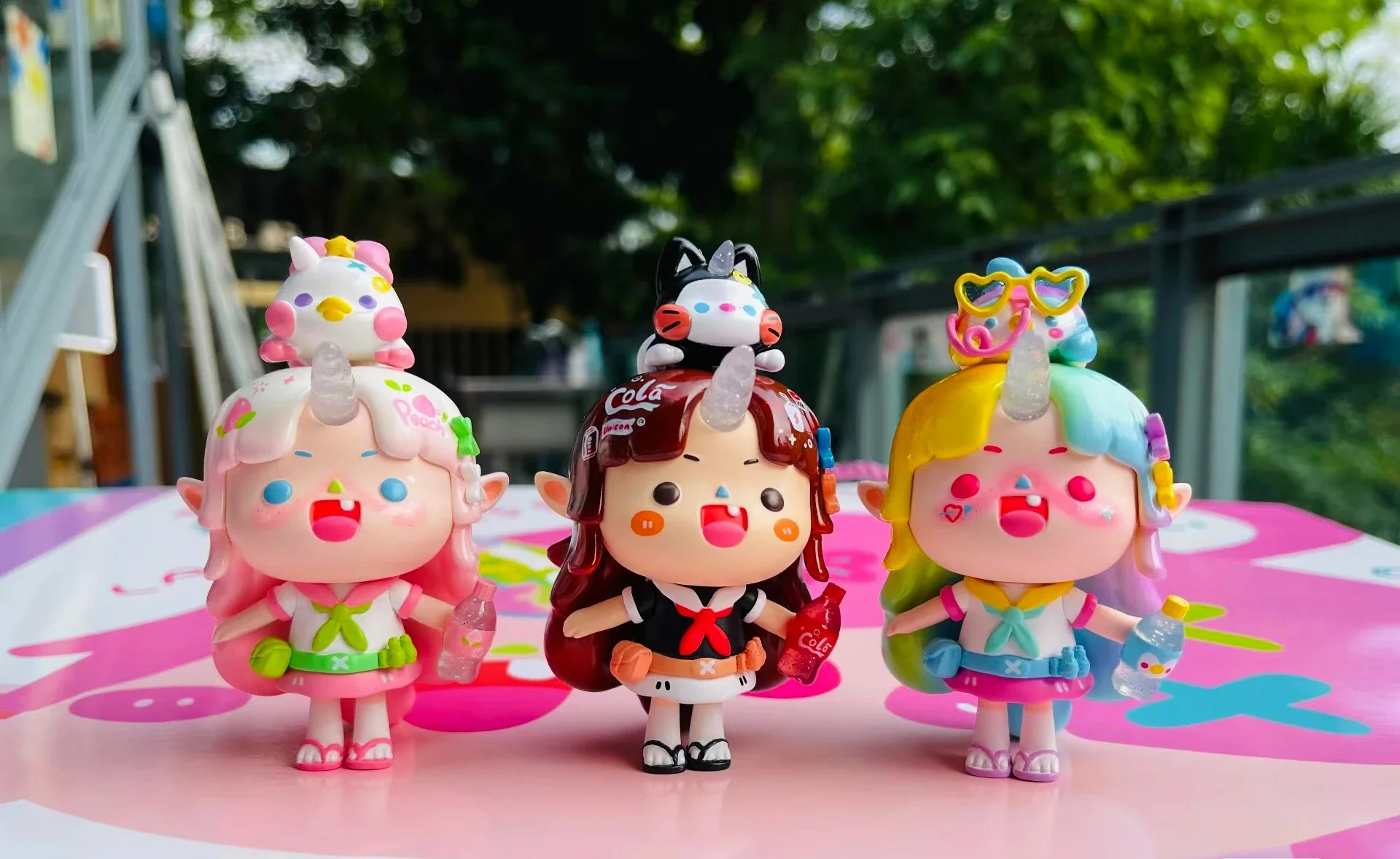 Unicorn Girl Lass Rainbow Soda Cans Blind Box Figure Toys Colorful