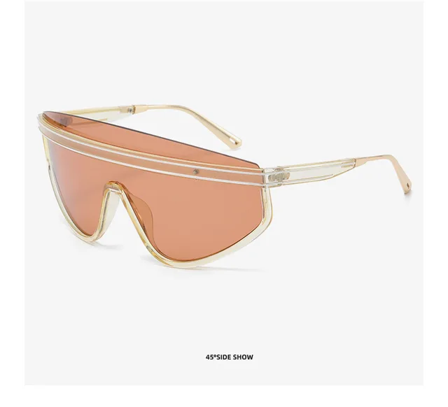Fashion Steampunk Sunglasses Women Men Oversized Y2K Sports Wraparound Sun Glasses New Fashion Vintage Goggle Eyewear Shades_voghion.com