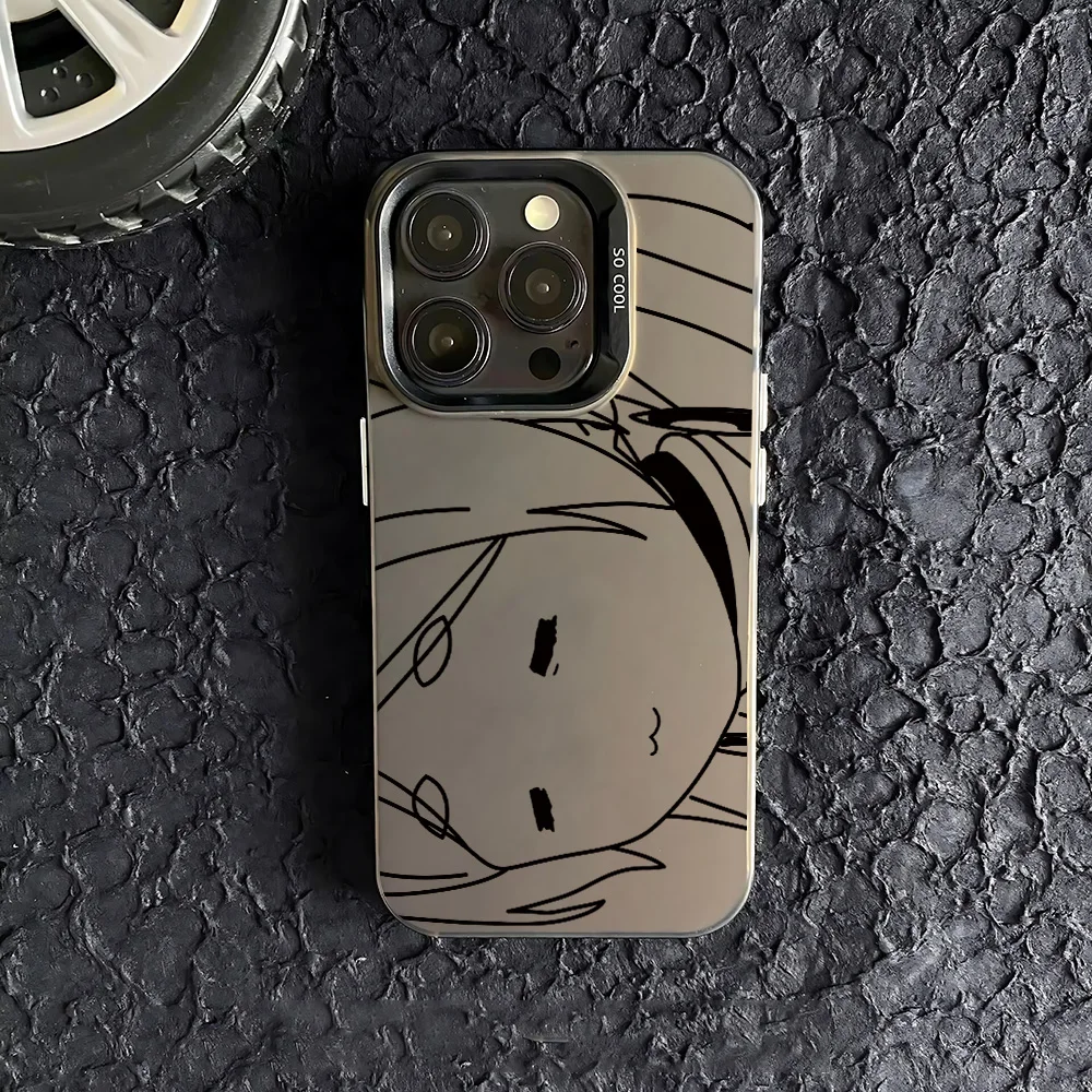 Sleek Matte Anime-Inspired Phone Case with Hot F-FrierenS Design