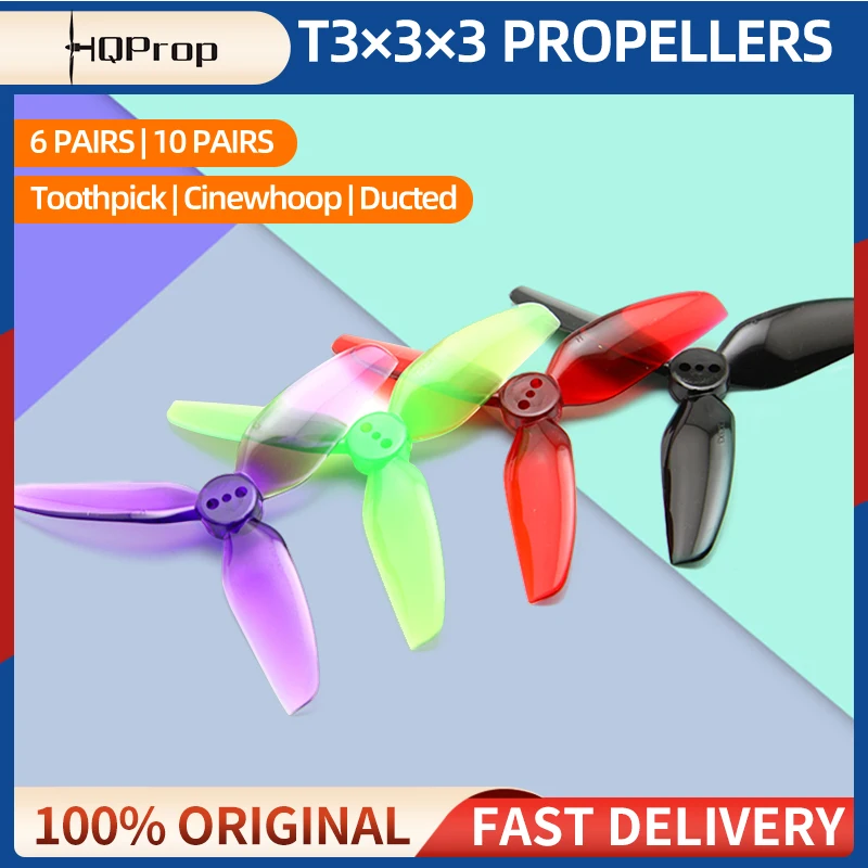 RC FPV 프리스타일용 HQProp 프로펠러 3030, 3 블레이드 PC 소품, ..