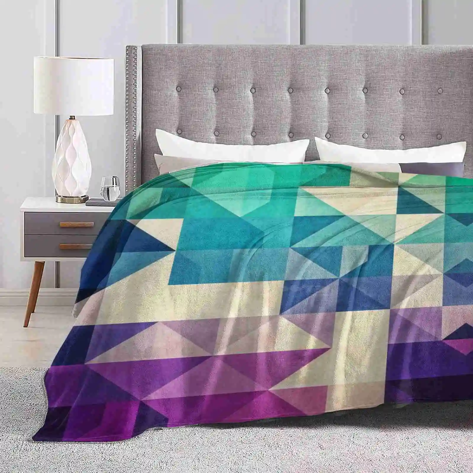 

Pyrply Trend Style Funny Fashion Soft Throw Blanket Spires Abstract Pattern Geometric Geometry