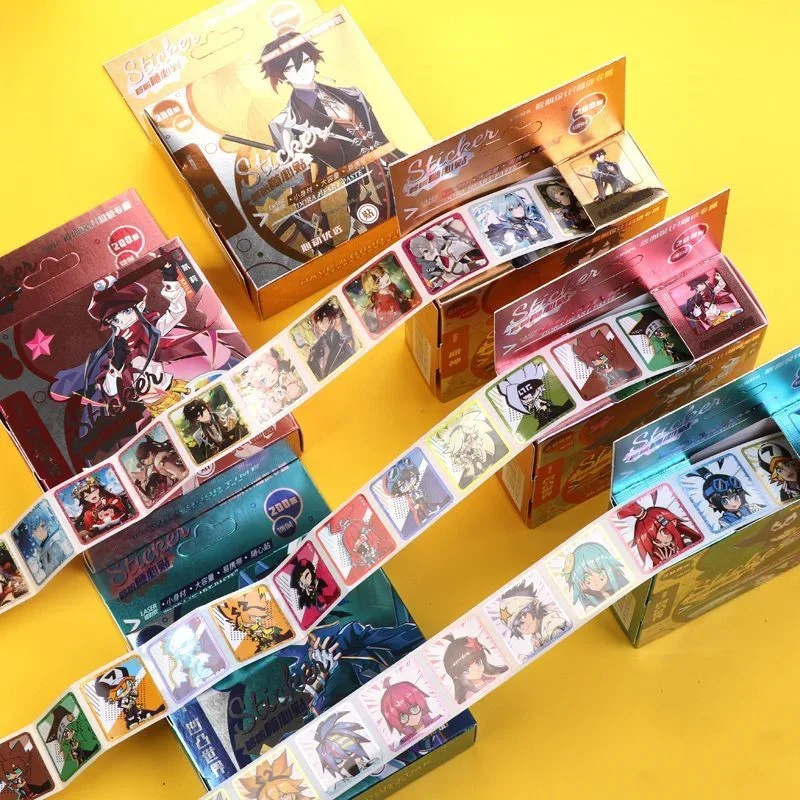 

Yuanshen Товары Аниме наклейка Raidenshogun Zhongli Yae Miko Techou журнал наклейки Дети школьные принадлежности Канцтовары Декор