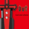 Children's Magnetic Sword Radish Knife Toy Ejection Decompression Tool Sword Sheath Magnetic Absorption Sword Push Card 4