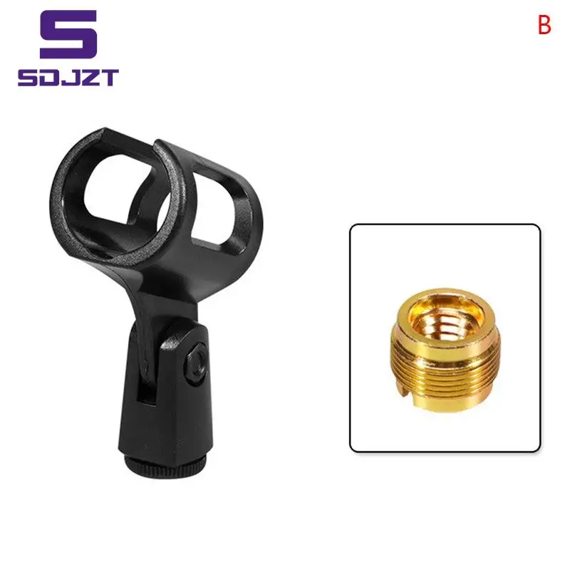 Microphone Clip Wireless Microphone Cantilever Shock-proof Bracket Clip Universal Holder Female Nut Adapter microphone adapter,microphone clip holder