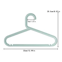 10pcs Portable Children Coats Storage Hanger Closet Organizer Baby Hangers Display Hangers Kids Clothes Plastic Hanger Racks 2