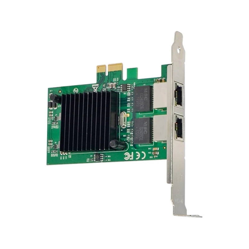 

Гигабитная сетевая карта PCIE X1 JL82575EB, сетевая карта Ethernet с электрическим портом, зеленая Серверная сетевая карта RJ45, 1 компл.