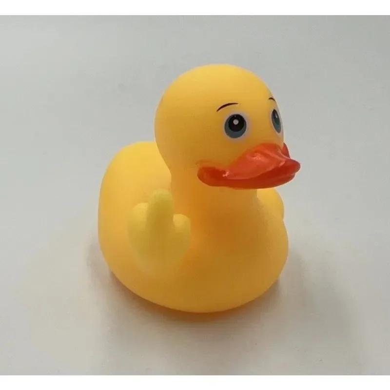 1pcs The Middle Finger Duck Kids Toys Toddler Toys Decoration Cute Duck Gift for Children miniature duck figurines