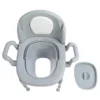 Bedside Commode Chair Bedside Commode Toilet Heavy Duty Sealed Lid Armrests with 2 Internal Buckets for Squat Toilet for Adults 3