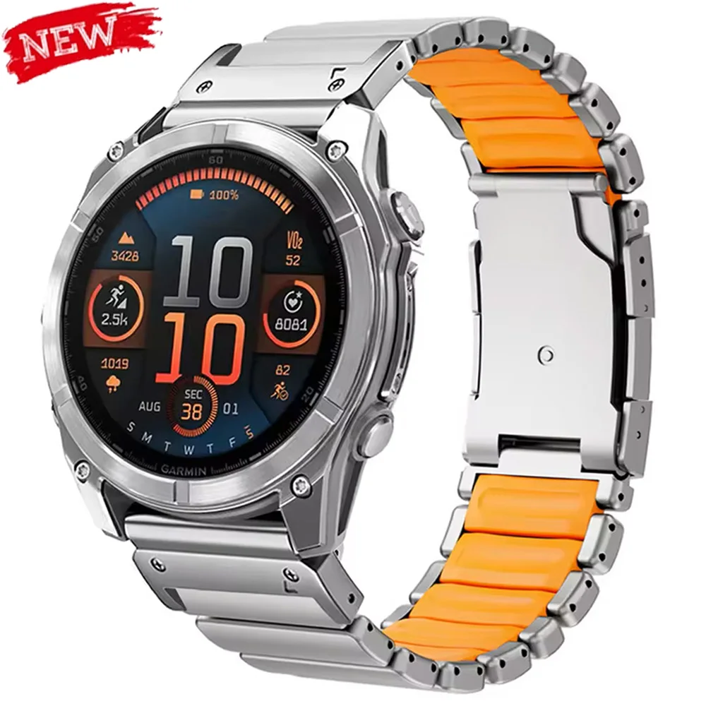 Premium 26mm Titanium Watch Band with Quick Fit Strap Feature