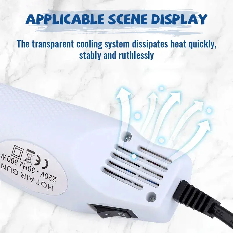 Hot Air Gun 220V Soldering Temperature Blower Gun DIY Crafts Electric Power Hot Dryer For Shrink Tubing Car Wrap