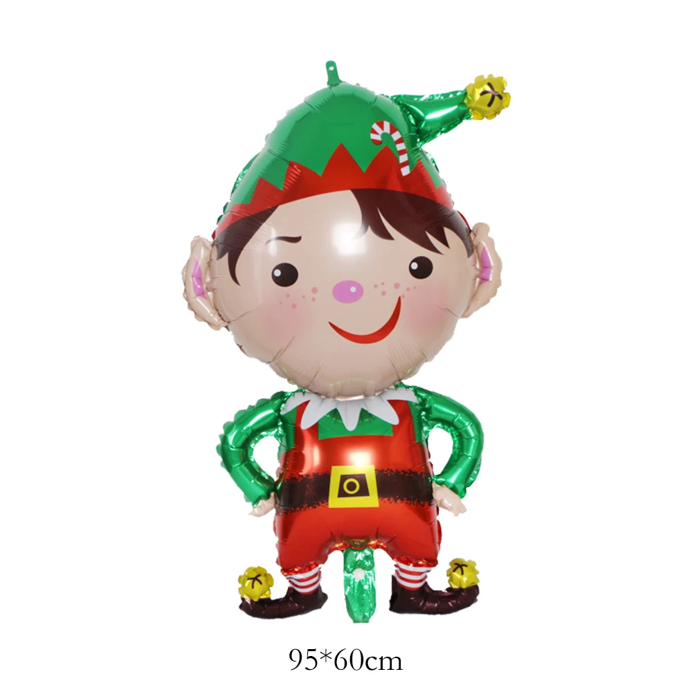 Globos de aluminio con diseño de feliz Navidad, decoración de pie, Papá Noel, muñeco de nieve, alce, globo inflable para niños, regalos de Navidad de Feliz Año Nuevo