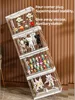 Dustproof Doll Display Case with Magnetic Levitation Stand and LED Light, Clear Acrylic Storage Box for Collectibles 6