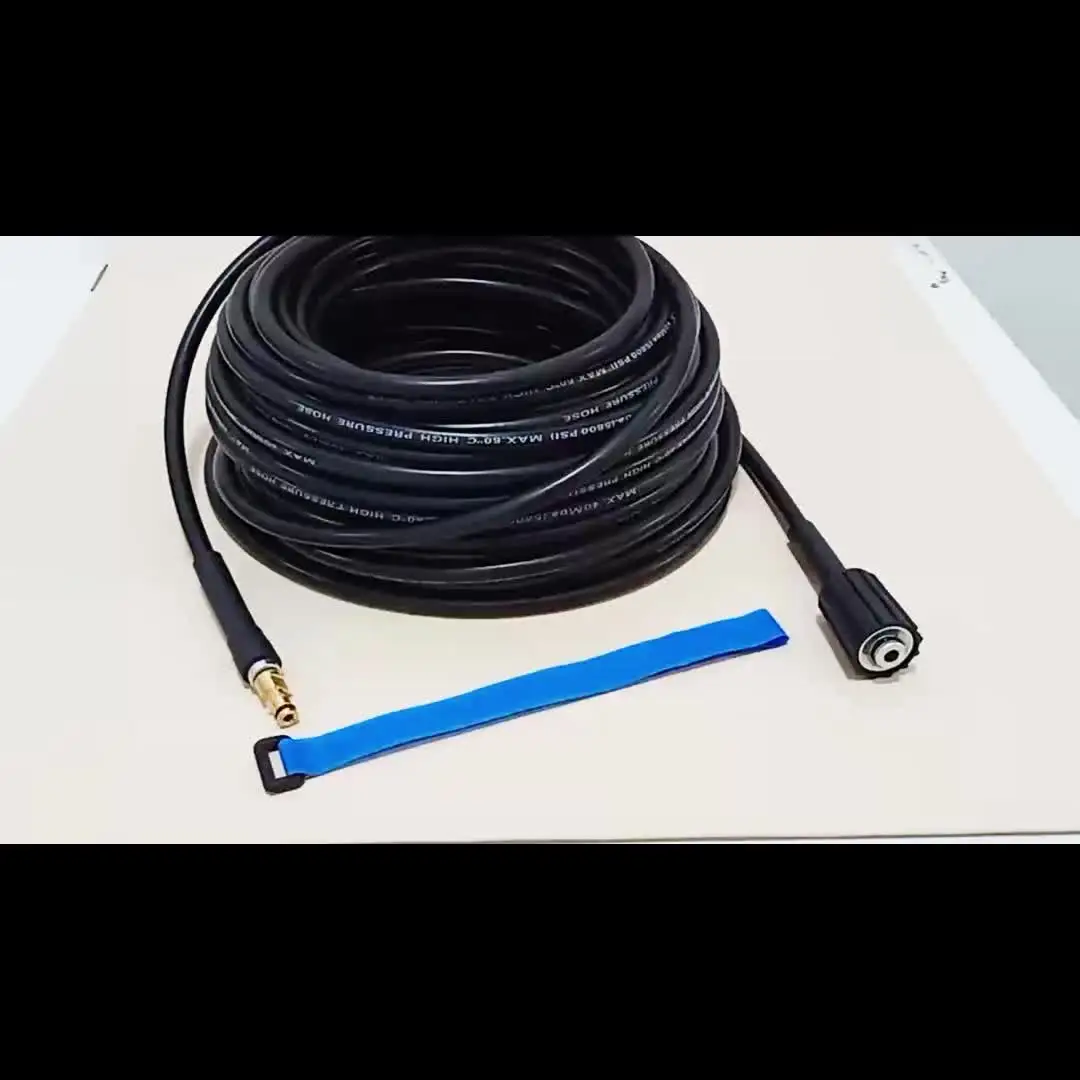 Hogedrukreiniger Slang, Auto Washine Slang 40MPa/5800PSI Hogedruk Water Reiniging Rubberen Pijp Vervanging voor K2 K3 K4 K5(8 meters