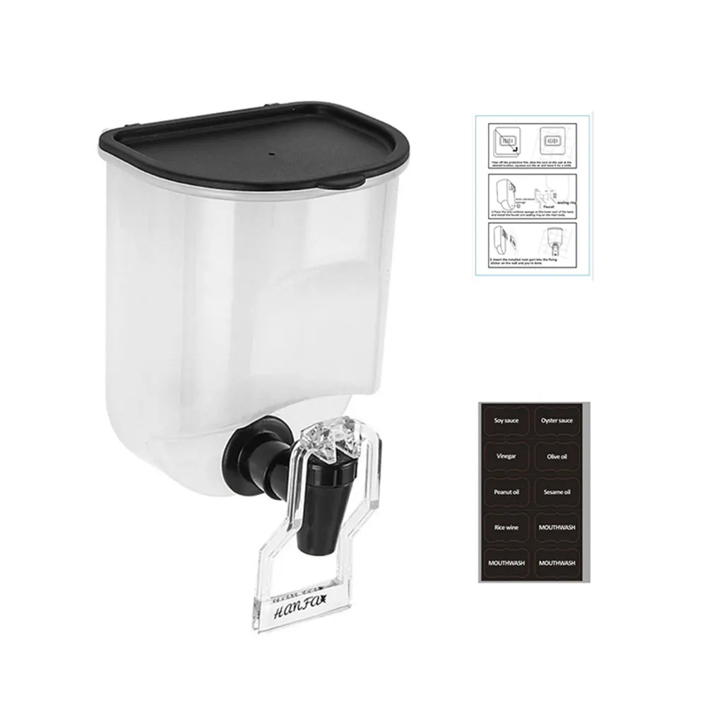 Self-Adhesive Wall-Mounted Oil Dispenser - 800Ml