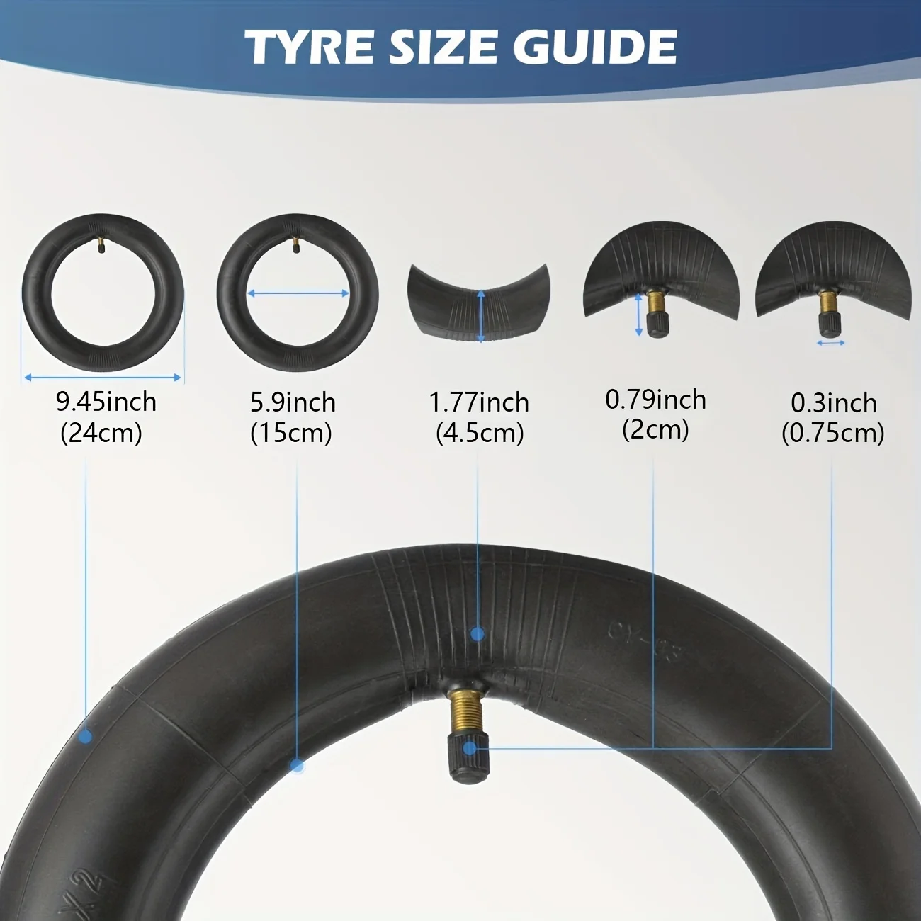 8.5 inch thick electric scooter inner tube for Xiaomi M365/ M365 Pro/1S/ Pro 2/ Essential/Gotrax GXL/V2/spare tire replacement