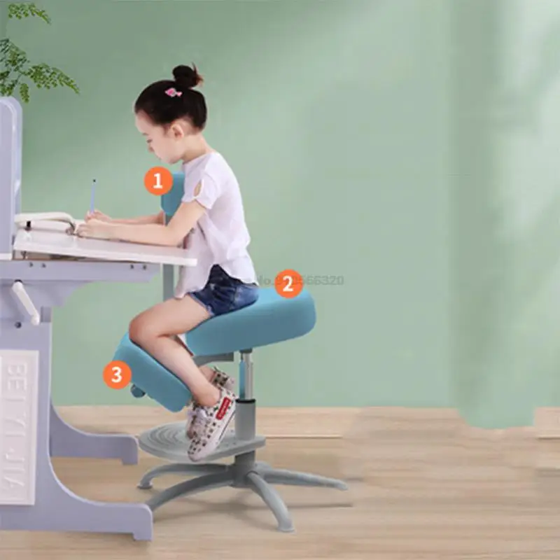 

Home Children's Learning Chair Correction Sitting Chair Primary School Chair Adjustable Lifting Kneeling Chair Writing Chair
