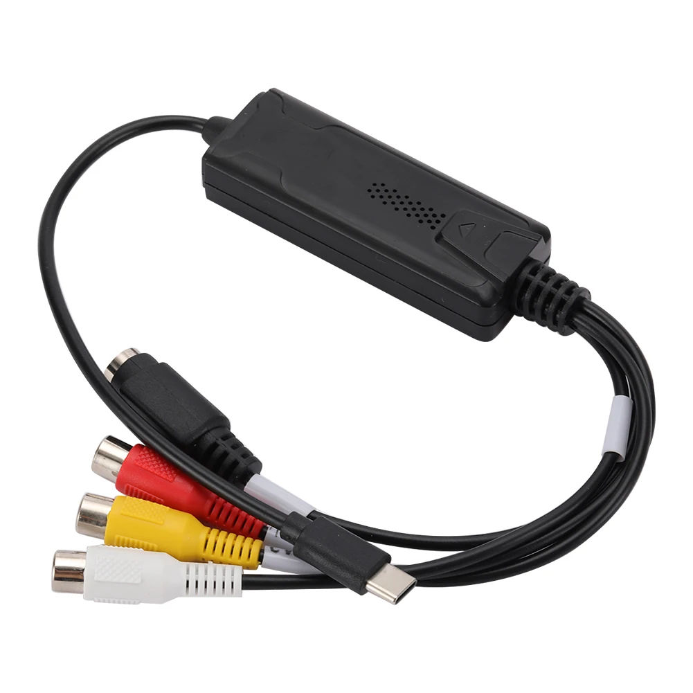USB 3.1 이지 캡 비디오 오디오 컨버터, DVD/VCD/MP4 C타입 비디오 캡처 컨버터, 1 채널 오디오 캡처 어댑터 컨버터