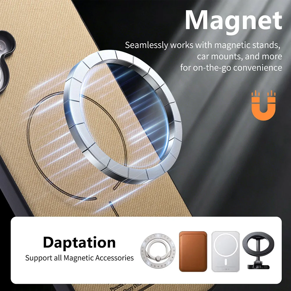 Enhanced Multifunctional Magnetic Phone Case with Storage