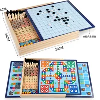 Multi in One Checkers, Flying Chess, Five-in-a-Row Chess, Animal Fighting Chess, Multi functional Chess, Student Puzzle Toy 1