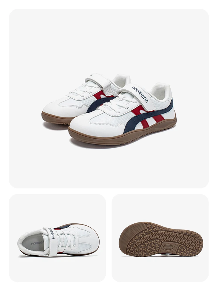 HOBIBEA Barfußschuhe für Kinder, breite Zehen, Hakenschlaufe, Sneaker, rutschfest, für den Außenbereich, verstellbare Wanderschuhe – Detail 10