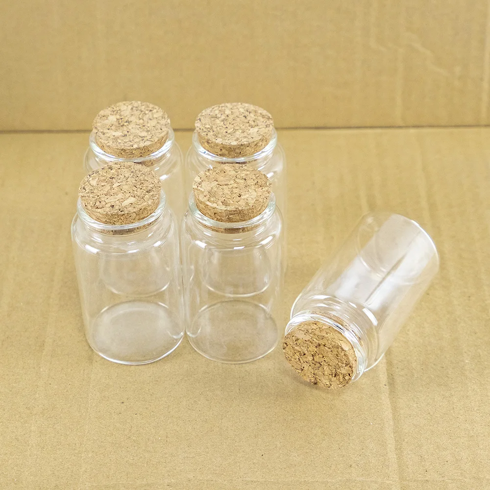 90ml 맞춤형 공예 바이알 거친 곡물 밀폐 용기 리필 가능 여행 항아리 크리스마스 장식 선물 병 24 개