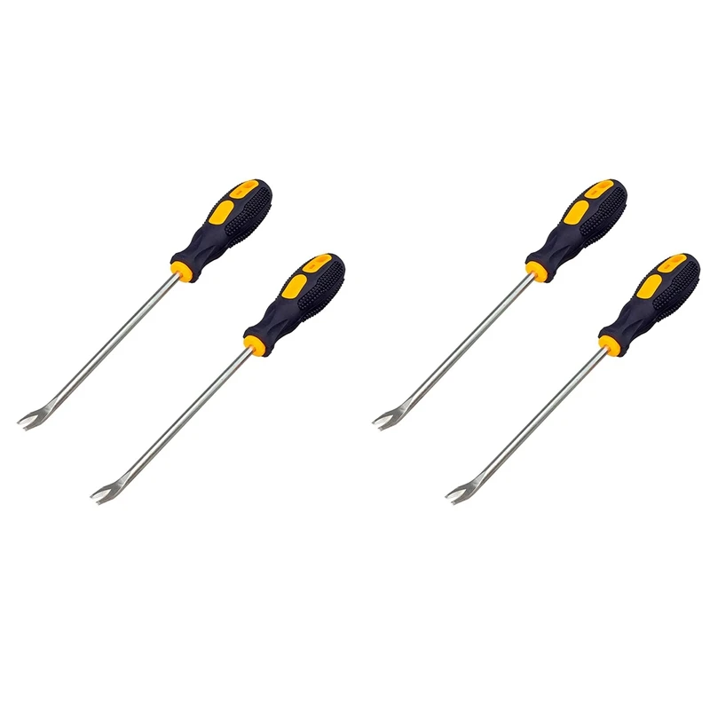 

4 Pack Nail Puller 3Mm U Tip Screwdriver Nail Rivet Tack Lifter Puller Staple Remover Tool