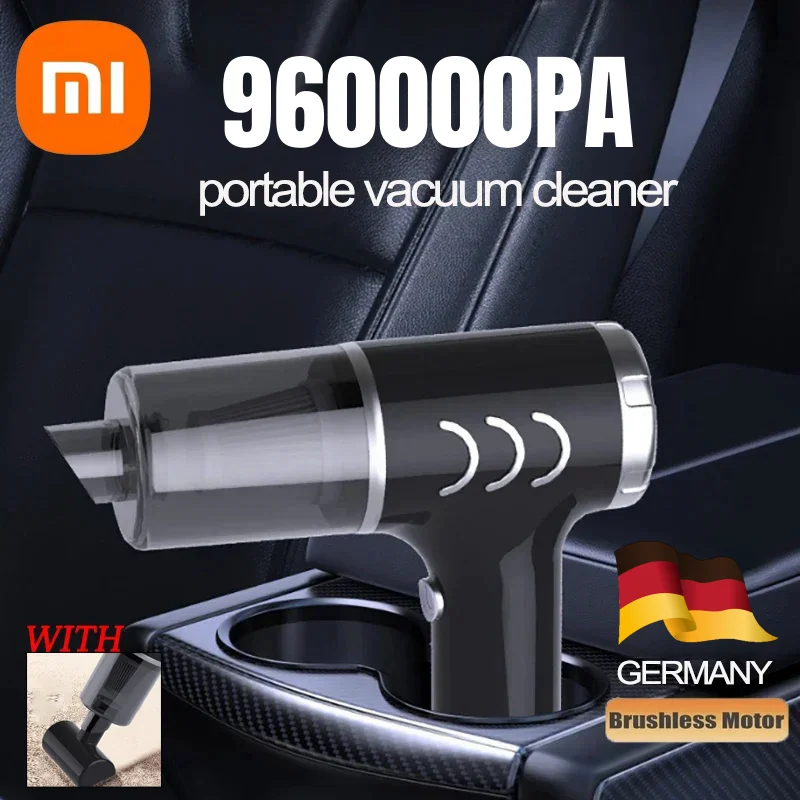 Aspirador de carro sem fio portátil, máquina de limpeza portátil, sopro e sucção, dupla finalidade, 960000PA, novo