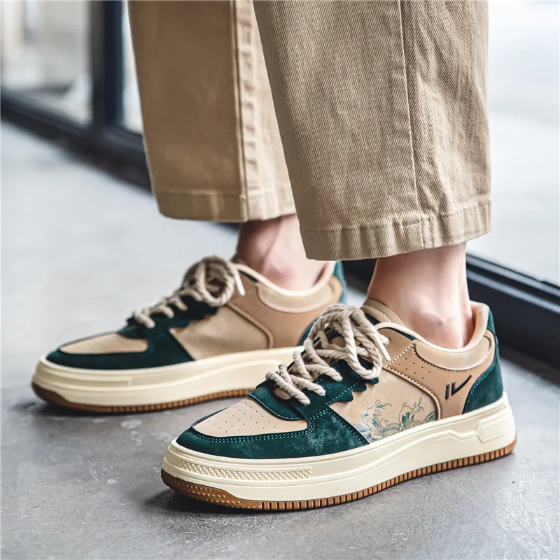 Men Skateboarding Shoes Canvas Comfortable Vulcanized Shoes All-match Men Casual Sneakers Fashion Student Shoes Male 4