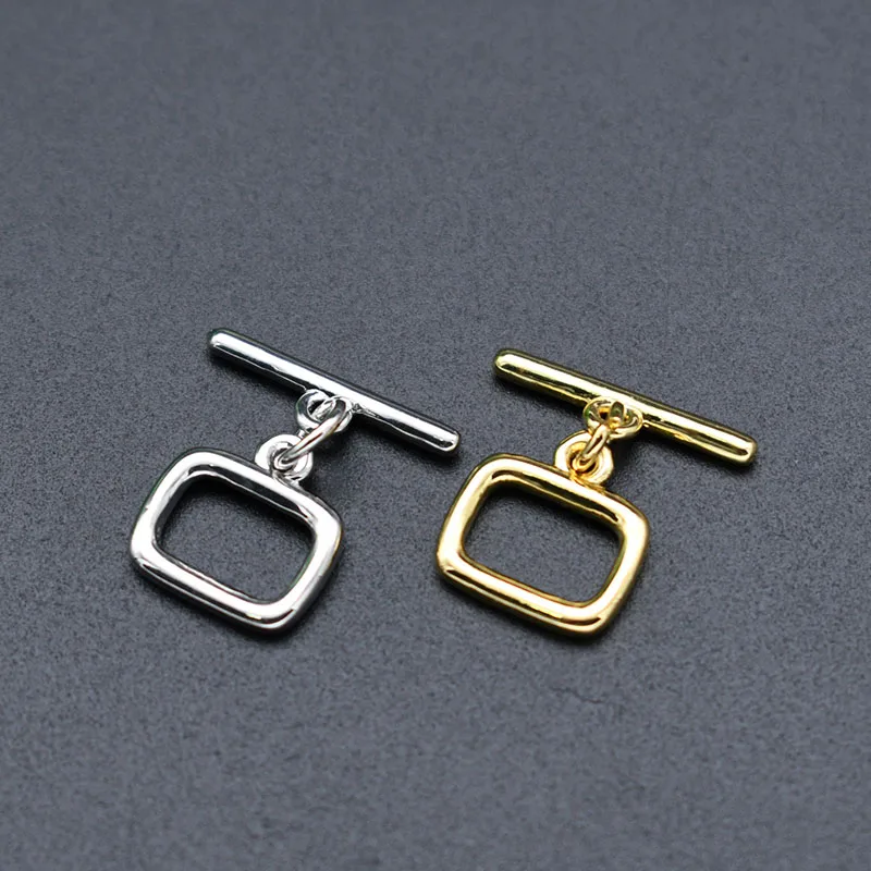 

High Quality Color Remain Silver Gold Plated Rectangle OT Clasp Connector for DIY Jeweley Making Supplies Wholesale