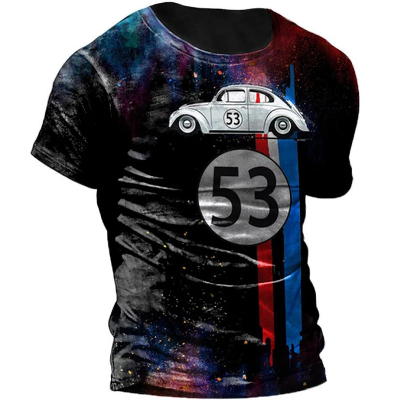 

Retro Men's T-shirt 3D Printing American Top Short Sleeve Extra Large T-shirt Hip Hop O-Neck T-shirt Men's Camo Clothing