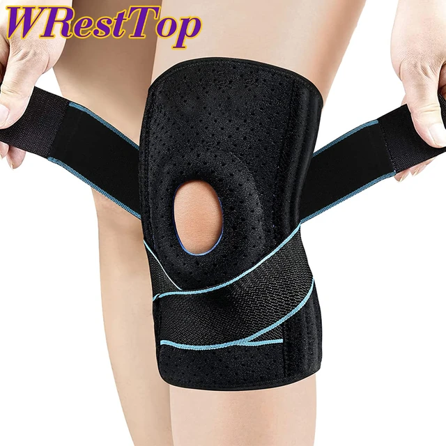 Adjustable Knee Brace with Patella Gel Pad & Side Stabilizers for