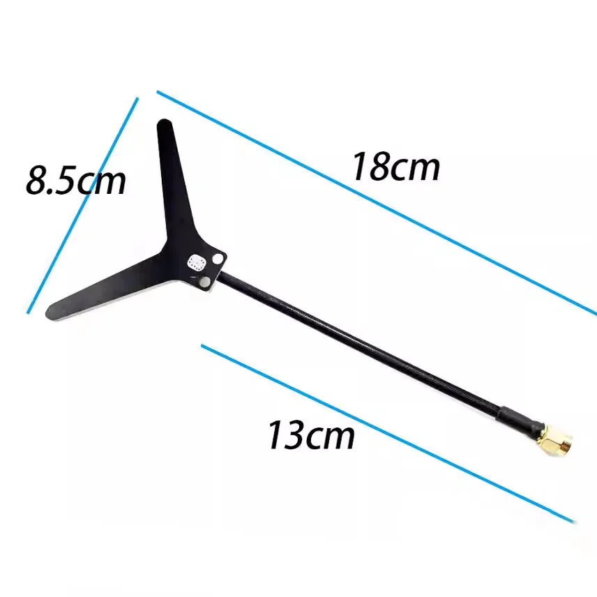 Deux antennes Y 1.2G SMA 5dBi pour drone FPV RC, transmission HD longue portée